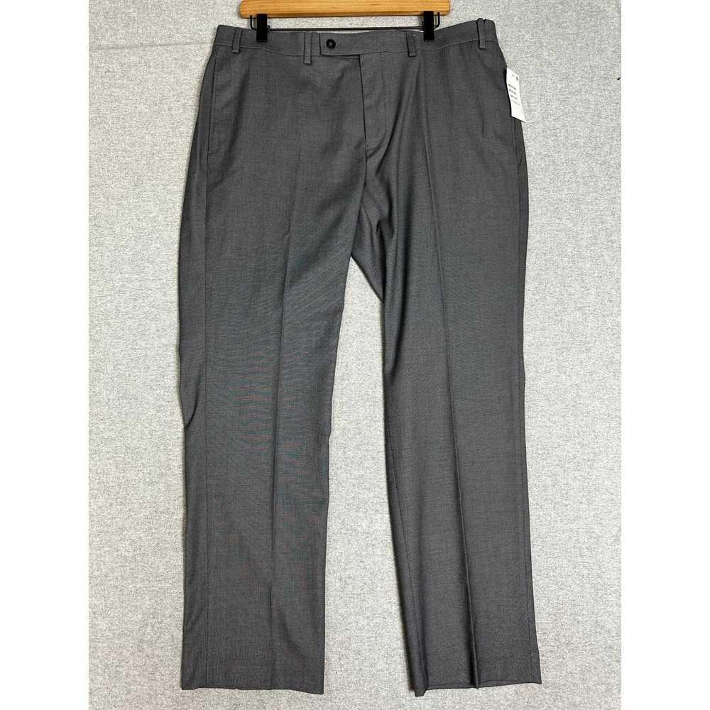 NWT Calvin Klein Dress Pants Mens 38x30 Grey Slim Fit Stretch Wrinkle Resistant